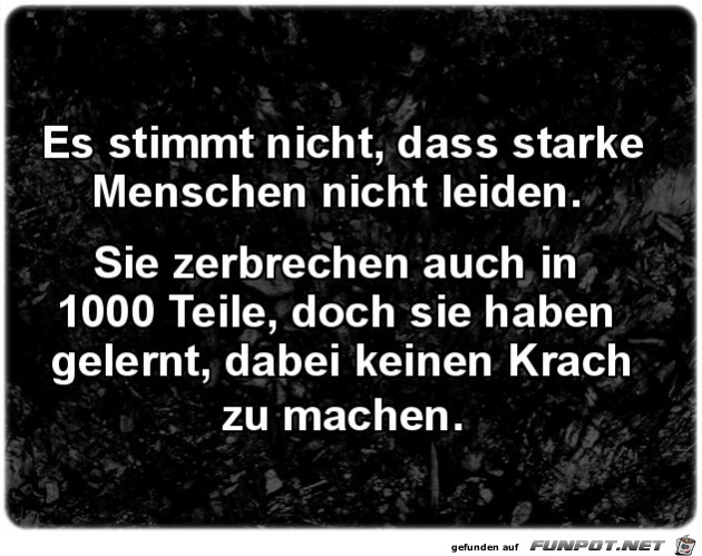 Es stimmt nicht...