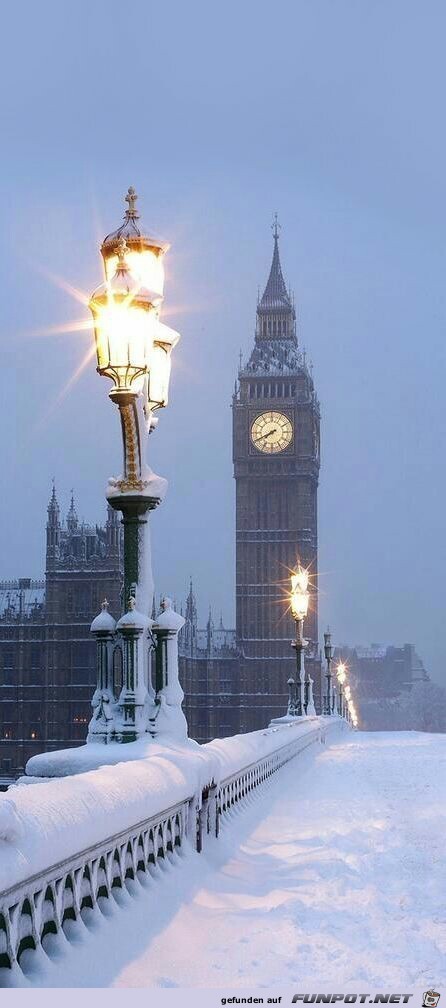 Englische Dmmerung vor Big Ben