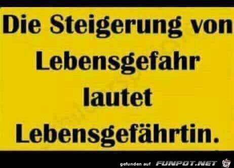 Die Steigerung von Lebensgefahr... Die Steigerung von Lebensgefahr...