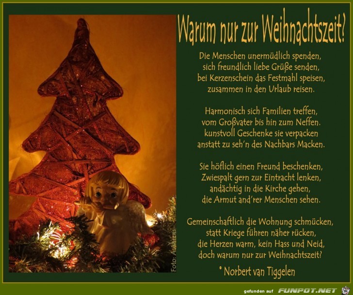 Warum nur zur Weihnachtszeit 2017