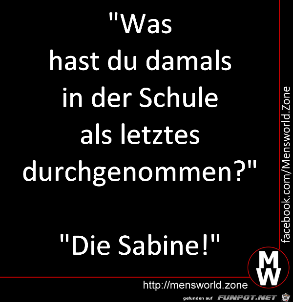 Das letzte in der Schule Das letzte in der Schule