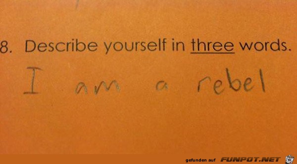three words three words