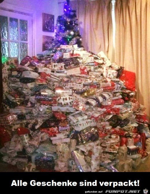 Alle Geschenke sind verpackt Alle Geschenke sind verpackt