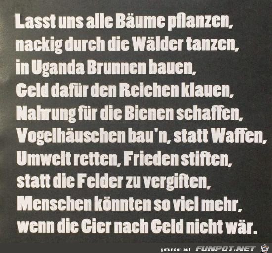 Lasst uns alle Bume pflanzen........