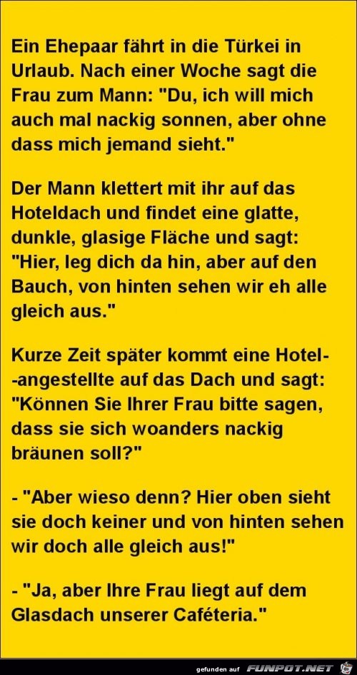 ein Ehepaar fährt in die Türkei....... ein Ehepaar fährt in die Türkei.......