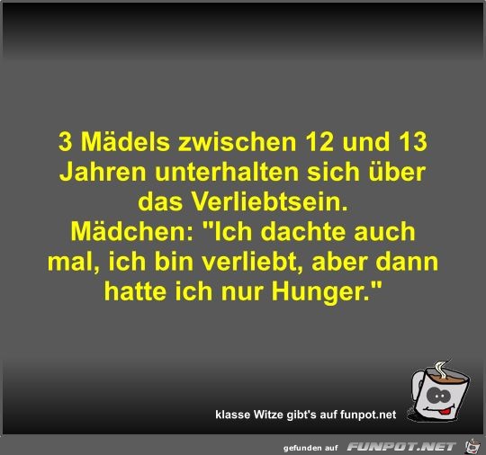 3 Mdels zwischen 12 und 13 Jahren unterhalten sich ber...