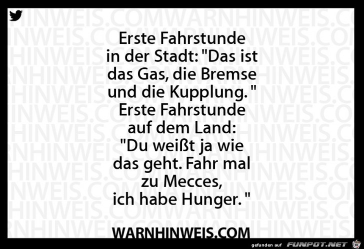 1. Fahrstunde 1. Fahrstunde