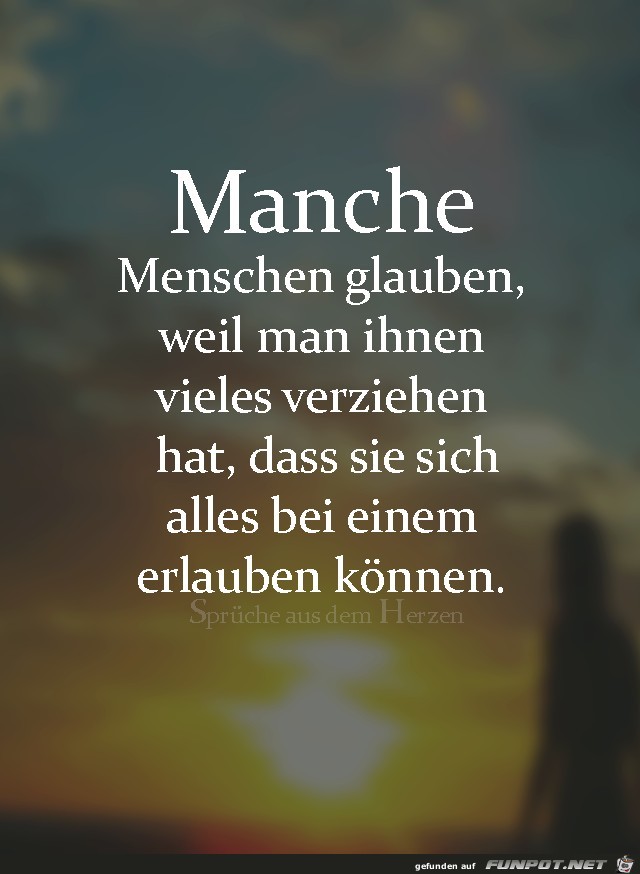 Manche Menschen