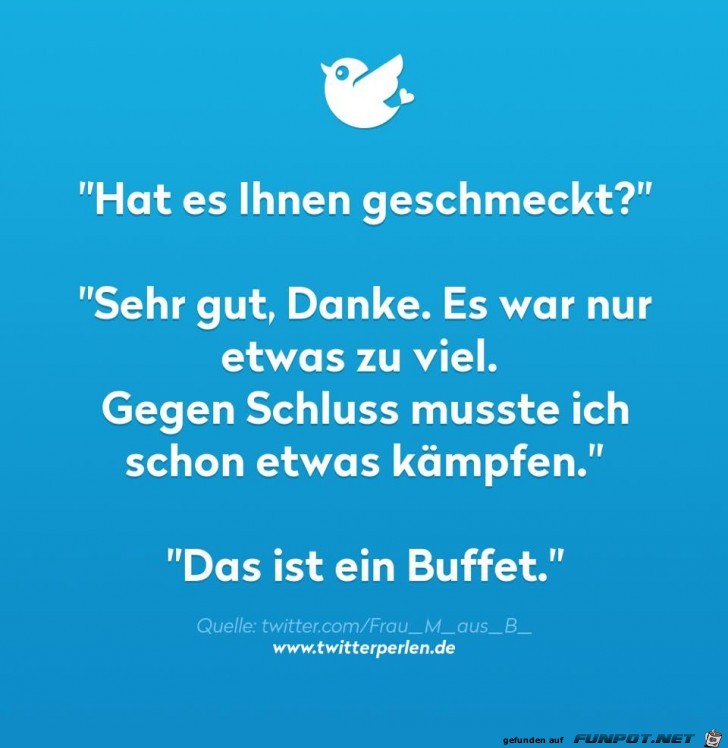 Wenn der Ober im Restaurant fragt Wenn der Ober im Restaurant fragt
