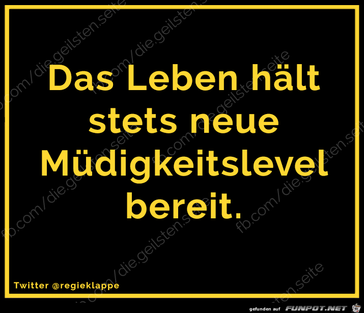 Muedigkeitslevel Muedigkeitslevel