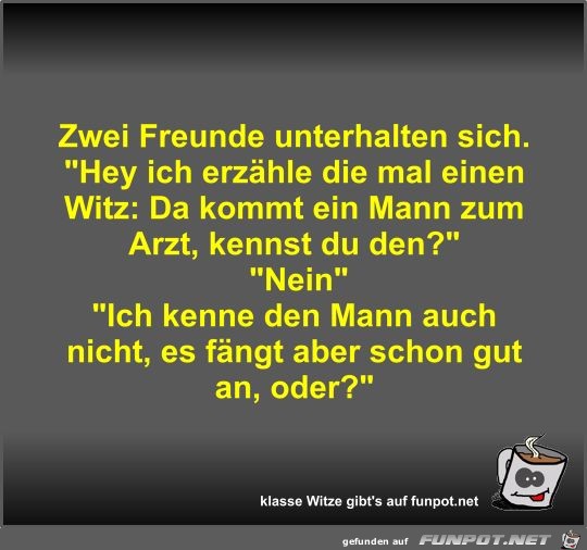 Zwei Freunde unterhalten sich Zwei Freunde unterhalten sich