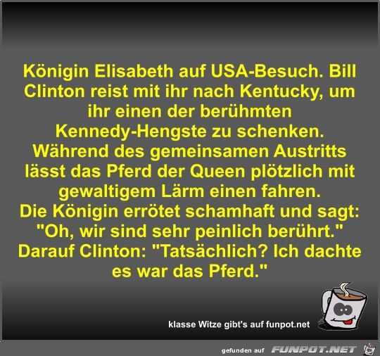 Knigin Elisabeth auf USA-Besuch