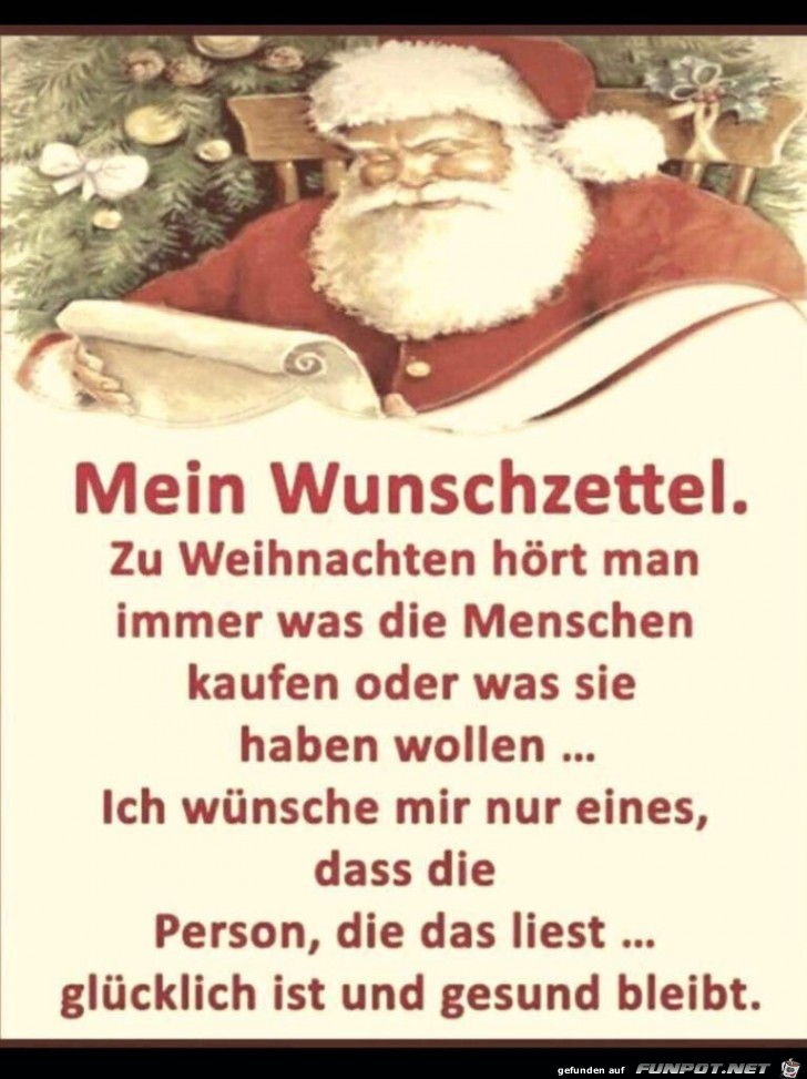 Mein Wunschzettel Mein Wunschzettel