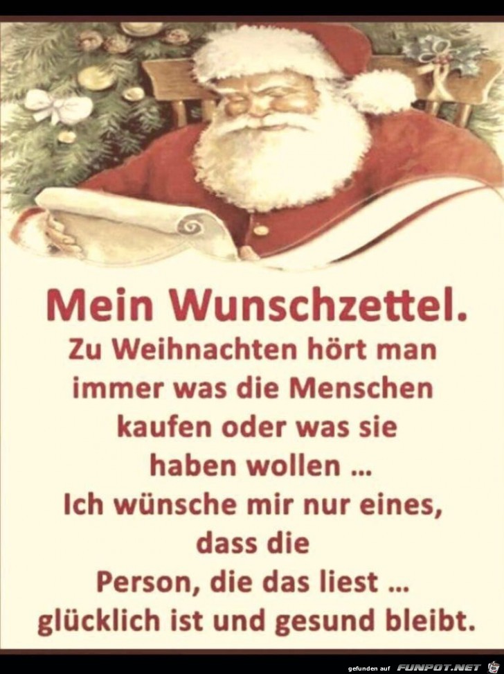 Mein Wunschzettel