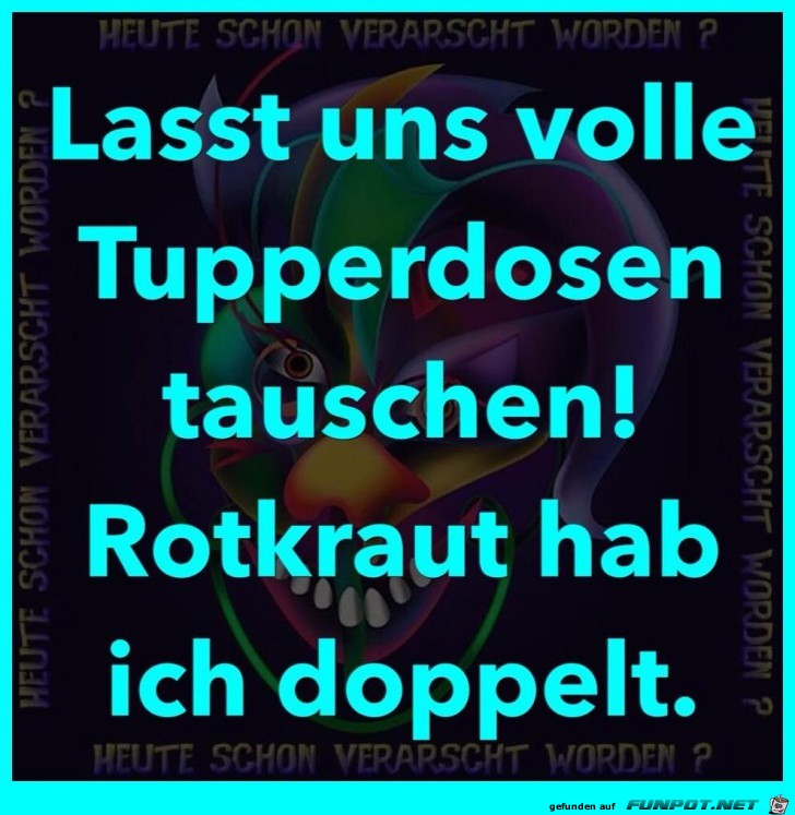 Tupperdosen tauschen