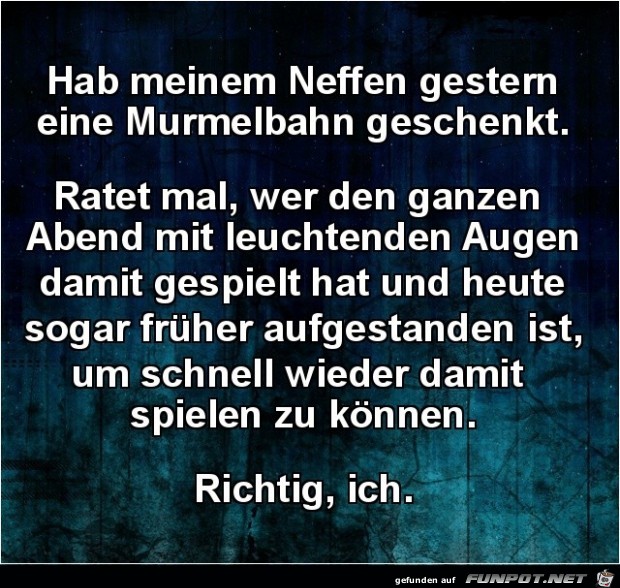 hab meinem Neffen gestern........ hab meinem Neffen gestern........