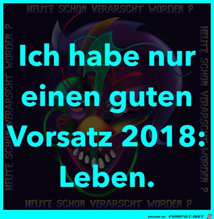 Guter Vorsatz fr 2018