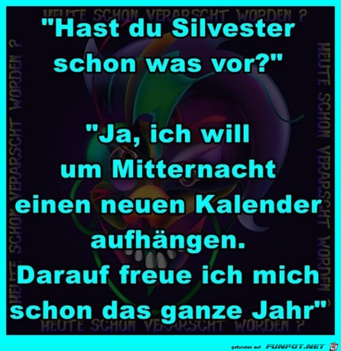 Was machst Du an Silvester