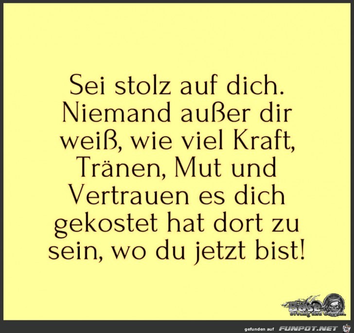 Sei stolz Sei stolz
