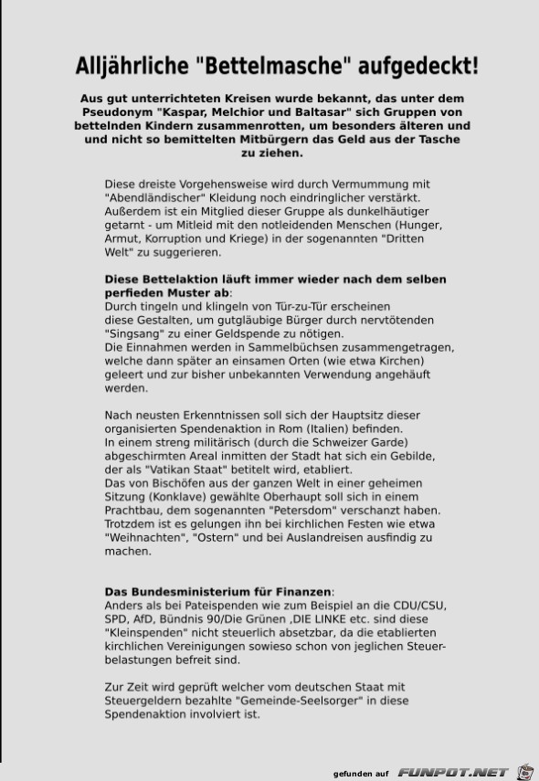Spendenaktion Spendenaktion