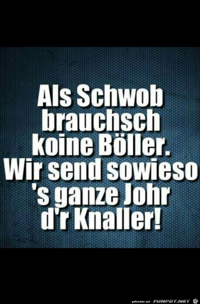 als Schwabe als Schwabe