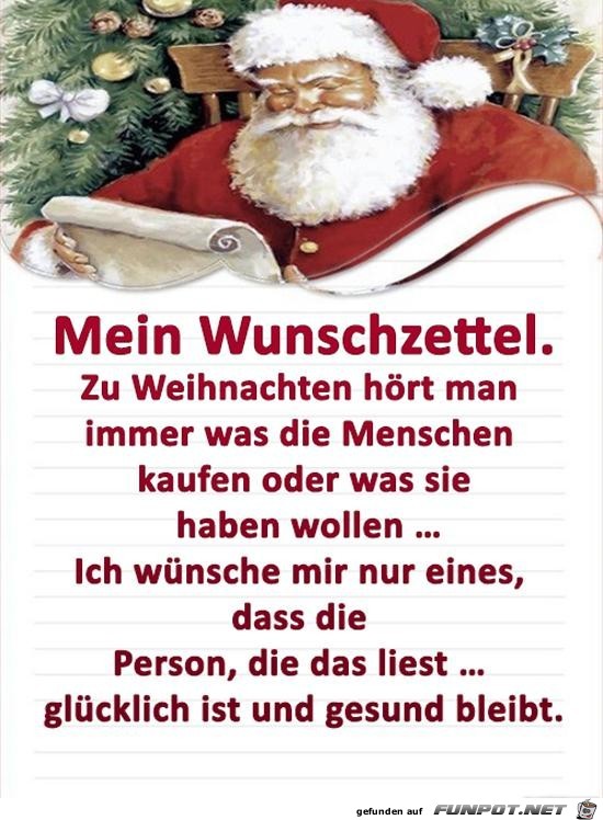 mein Wunschzettel..........