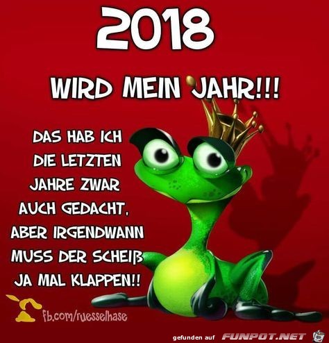 2018 wird mein Jahr !