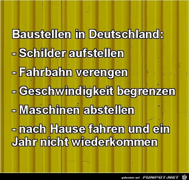 Baustellen in Deutschland.........