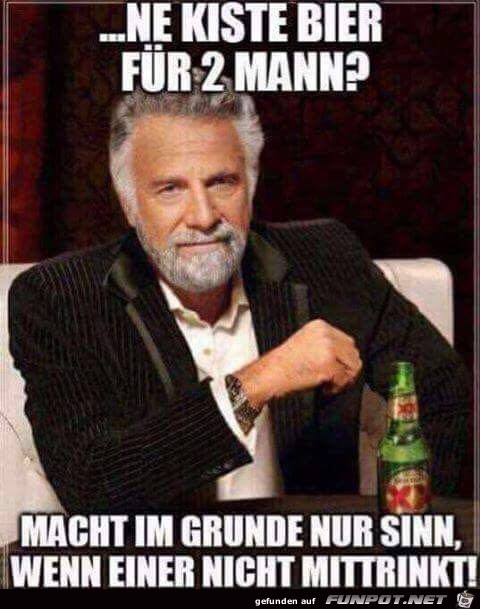 Kiste Bier für zwei Mann Kiste Bier für zwei Mann