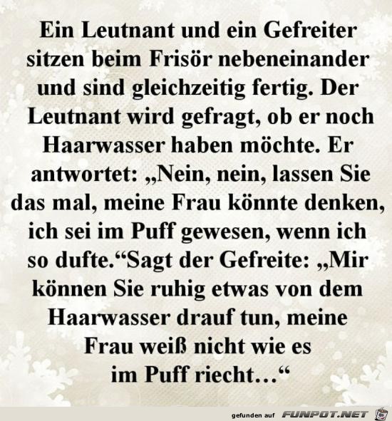 ein Leutnant und ein Gefreiter........