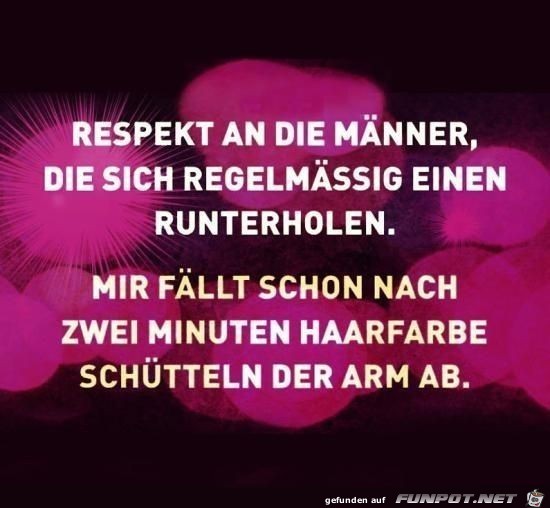 Respekt an die Männer Respekt an die Männer
