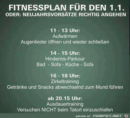 Fitnessplan