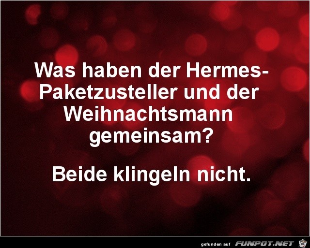Hermes und Weihnachtsmann....... Hermes und Weihnachtsmann.......