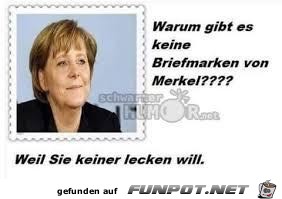 Briefmarke Merkel Briefmarke Merkel