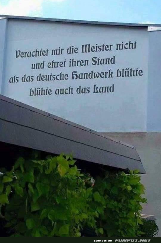 verachtet mir die Meister nicht.....