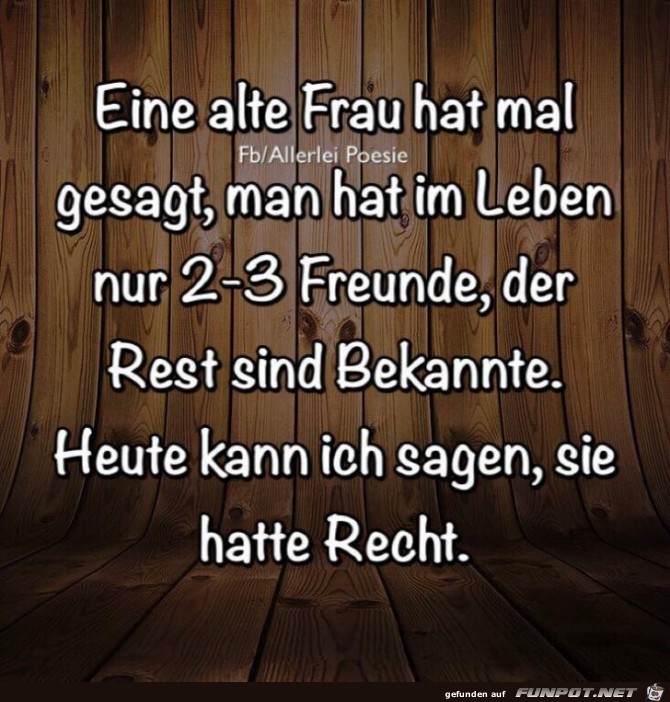 Eine alte Frau