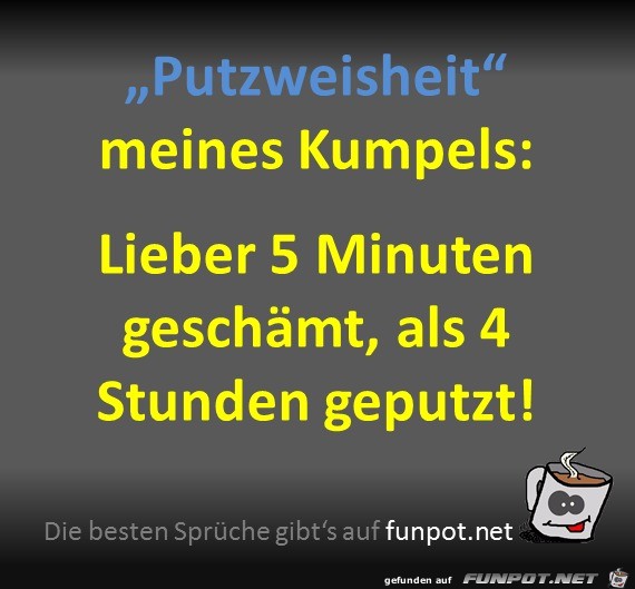 Putzweisheit Putzweisheit