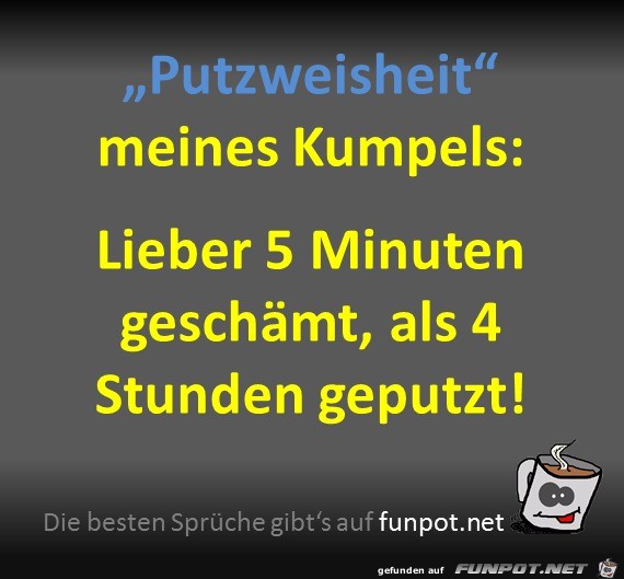 Putzweisheit