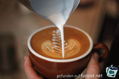 Arbeit mit Milchschaum Arbeit mit Milchschaum