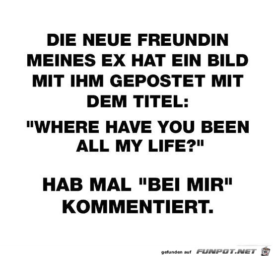 die neue Freundin meines EX.....