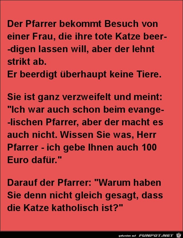 der Pfarrer bekommt Besuch...... der Pfarrer bekommt Besuch......