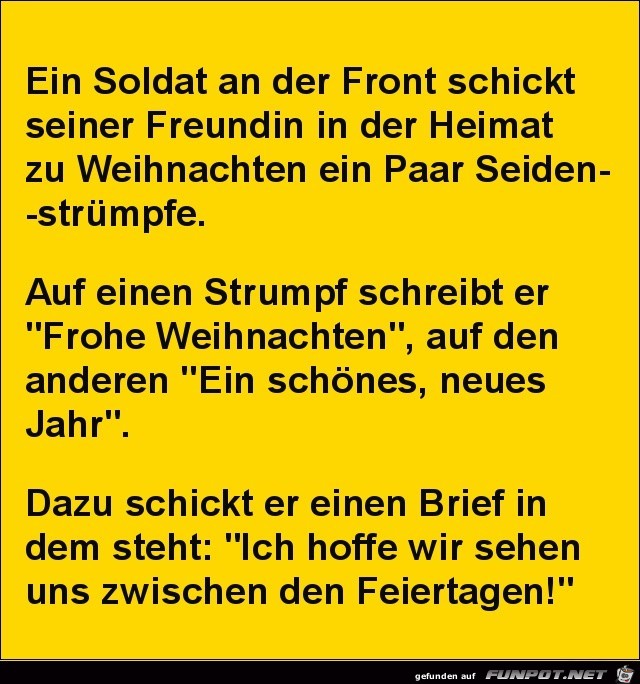 ein Soldat an der Front.......