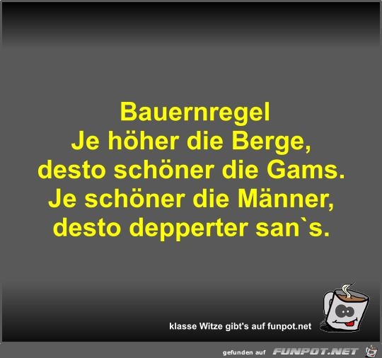 Bauernregel Bauernregel