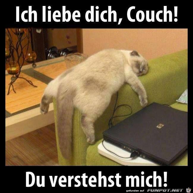 Ich liebe die Couch