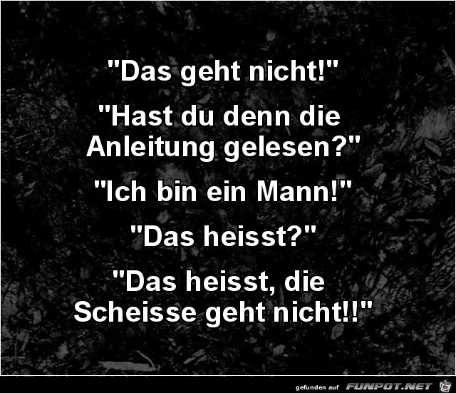 Das geht nicht Das geht nicht