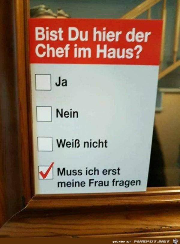 Chef im Haus