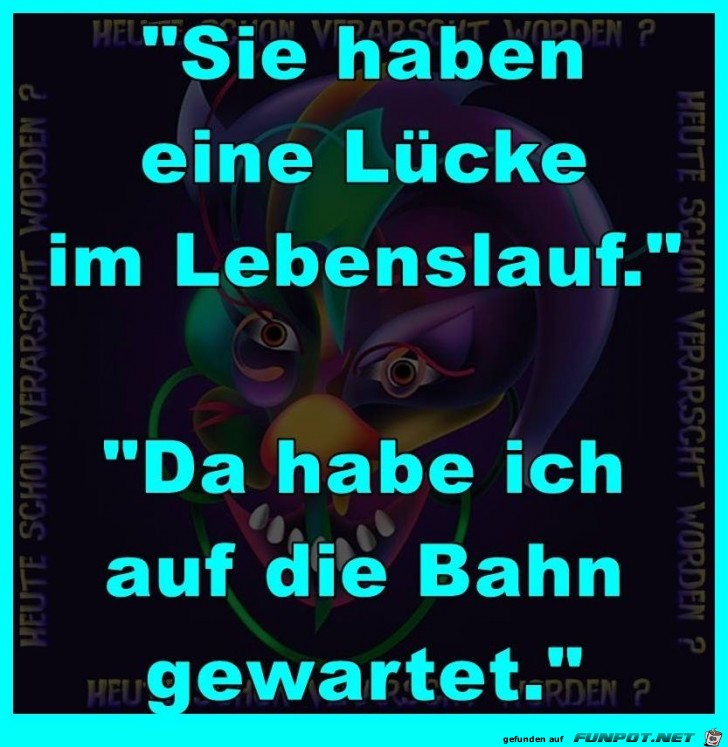 Lcke im Lebenslauf