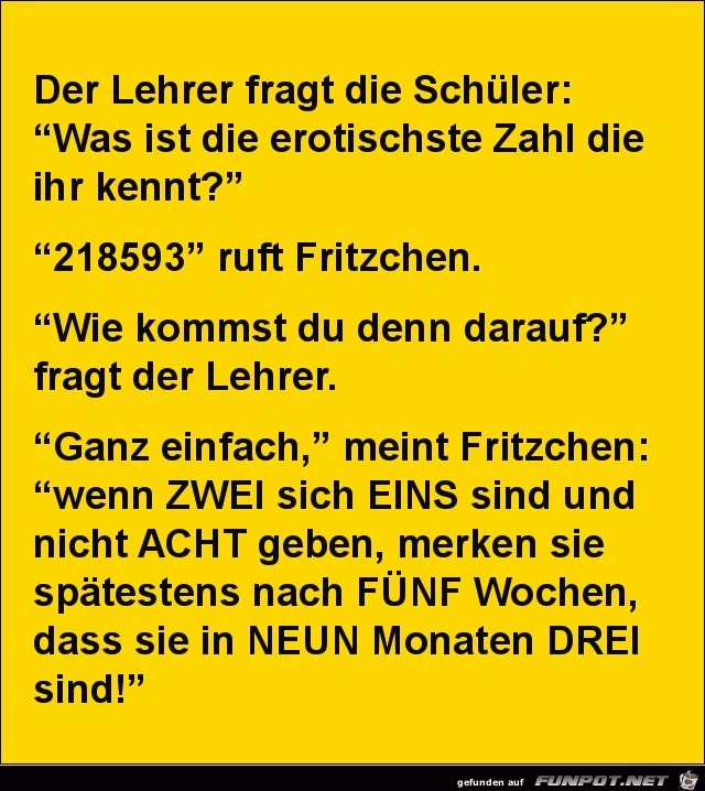 der Lehrer fragt die Schler:.......