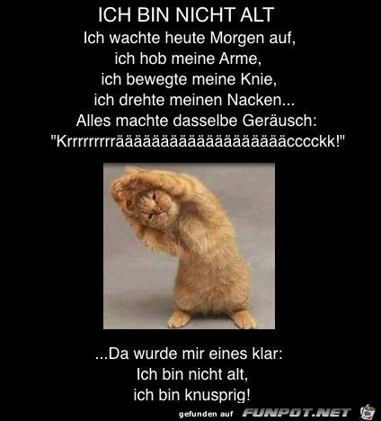 ICH BIN NICHT ALT ! ICH BIN NICHT ALT !