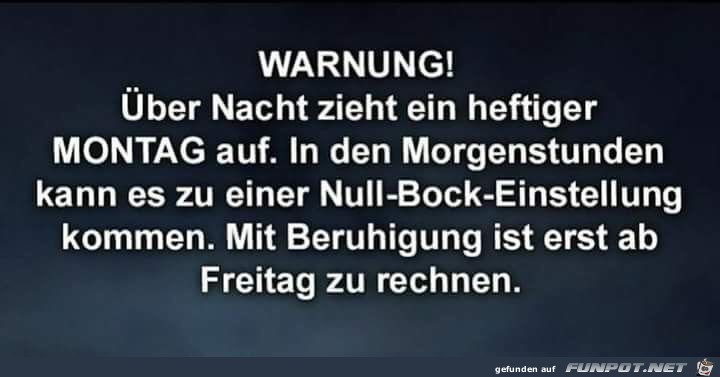Warnung Warnung